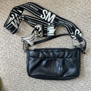 Steve Madden Black Quilted Crossbody